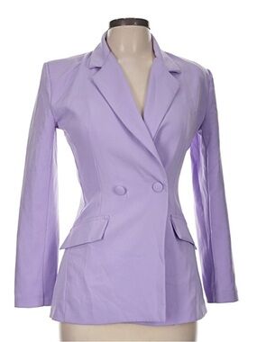 Tailored Lilac Double-Breasted Blazer Jacket
